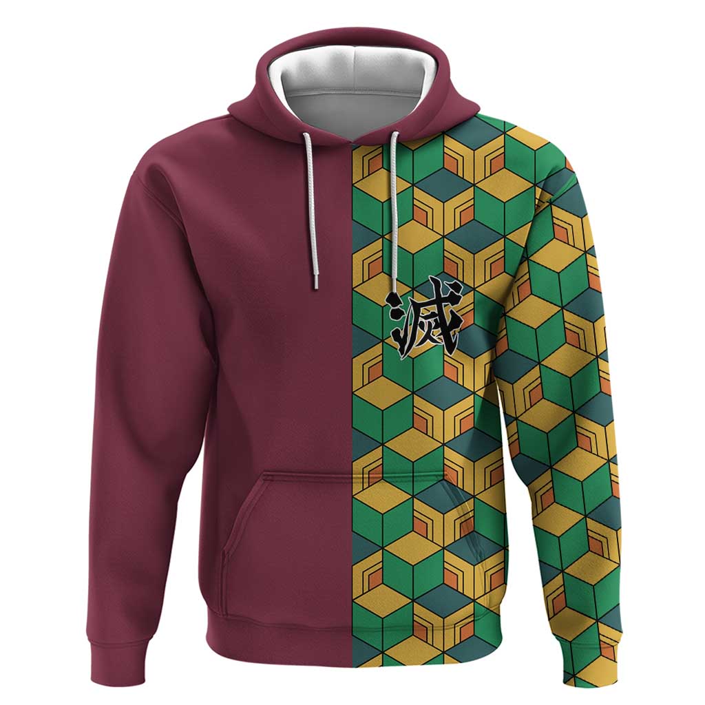 Tomioka Giyu Haori Demon Slayer Zip Hoodie Anime Style