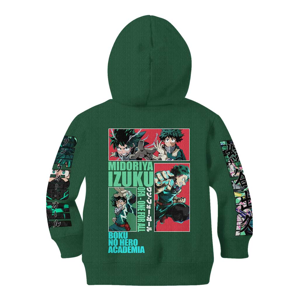 Midoriya Izuku My Hero Academia Kid Hoodie Anime Style