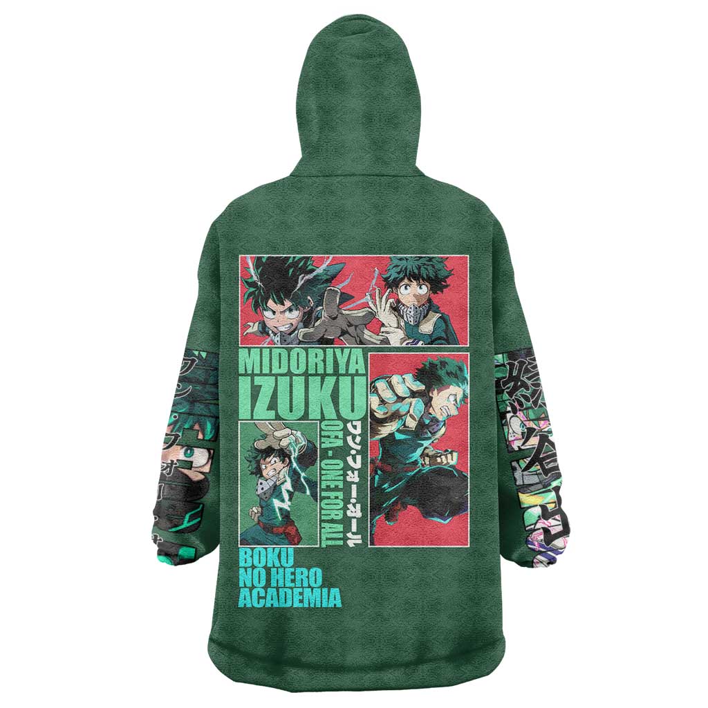 Midoriya Izuku My Hero Academia Wearable Blanket Hoodie Anime Style