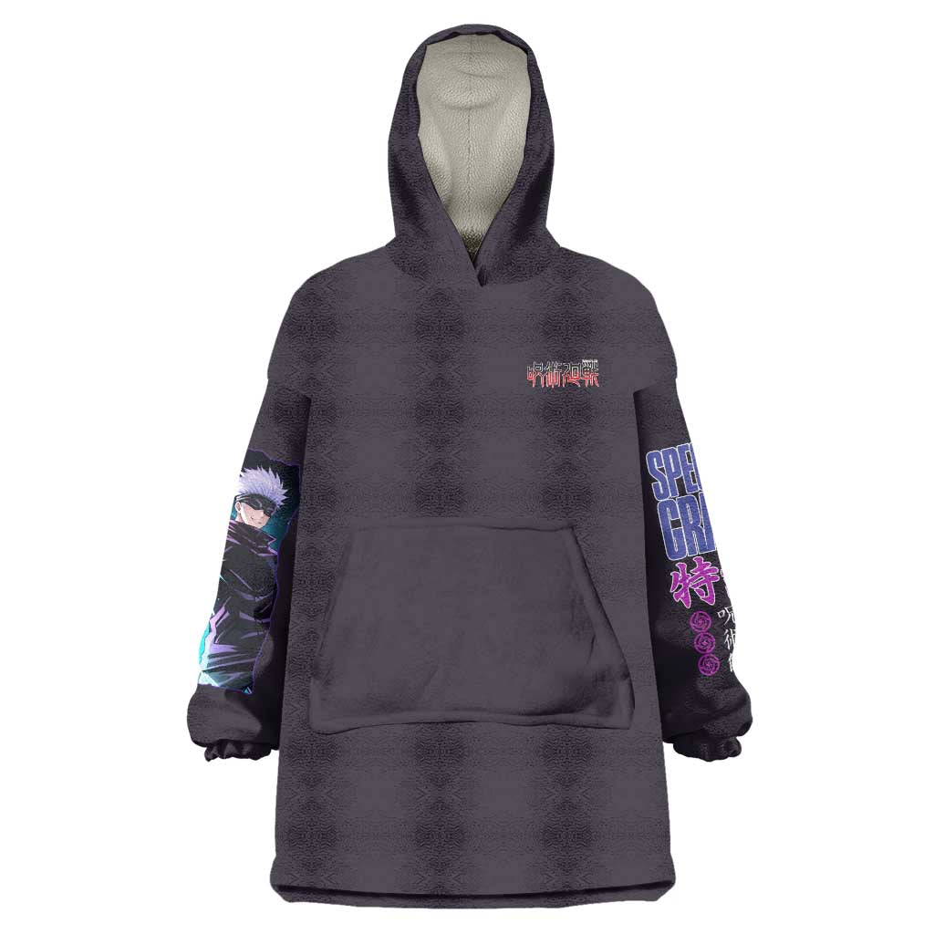 Satoru Gojo V3 Jujutsu Kaisen Wearable Blanket Hoodie Anime Style