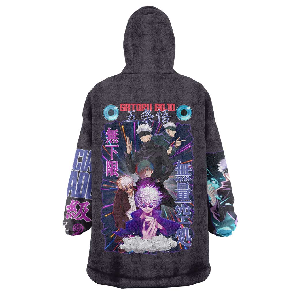 Satoru Gojo V3 Jujutsu Kaisen Wearable Blanket Hoodie Anime Style