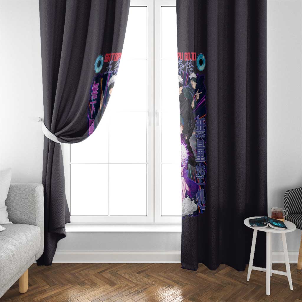 Satoru Gojo V3 Jujutsu Kaisen Window Curtain Anime Style