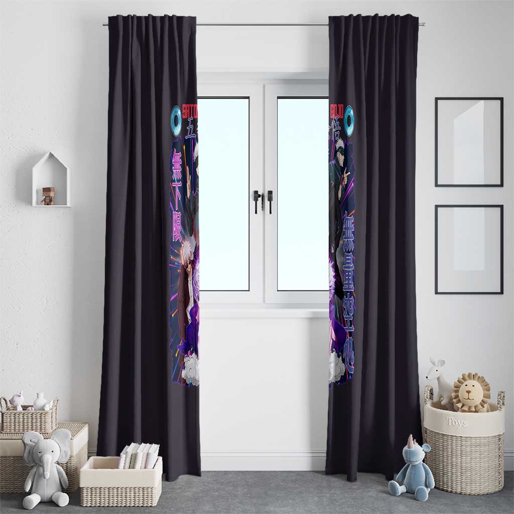Satoru Gojo V3 Jujutsu Kaisen Window Curtain Anime Style