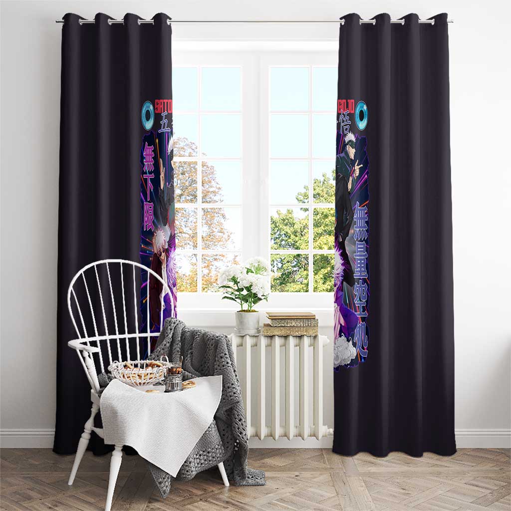 Satoru Gojo V3 Jujutsu Kaisen Window Curtain Anime Style