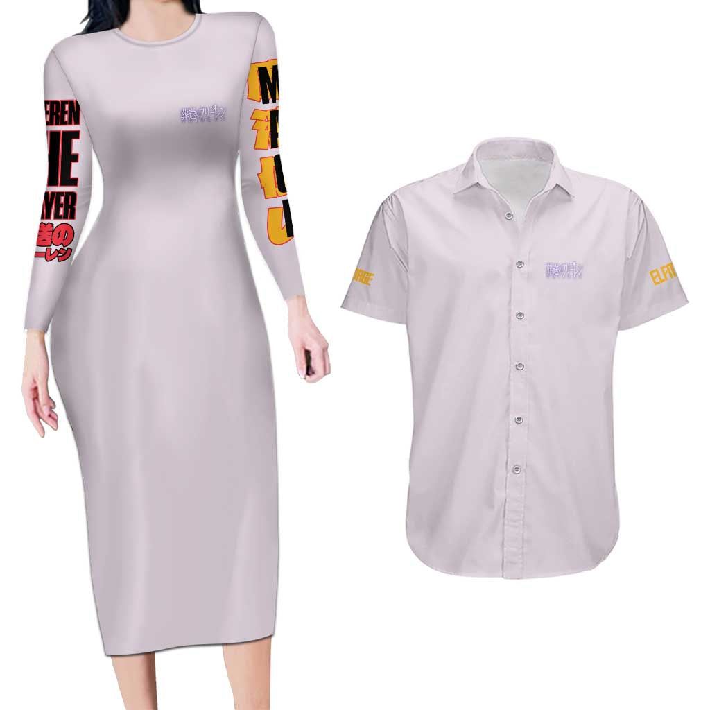 Frieren V2 Frieren Beyond Journey’s End Couples Matching Long Sleeve Bodycon Dress and Hawaiian Shirt Anime Style
