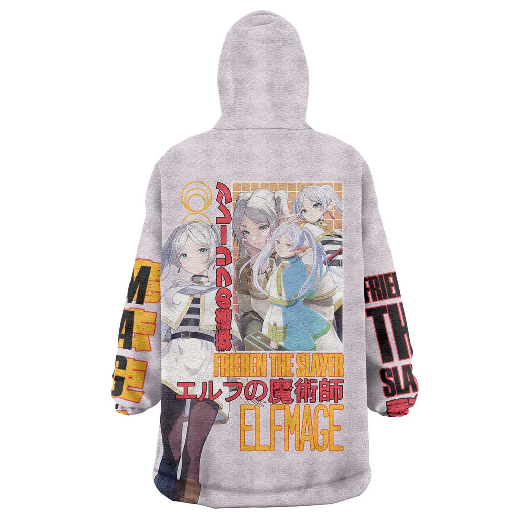 Frieren V2 Frieren Beyond Journey’s End Wearable Blanket Hoodie Anime Style