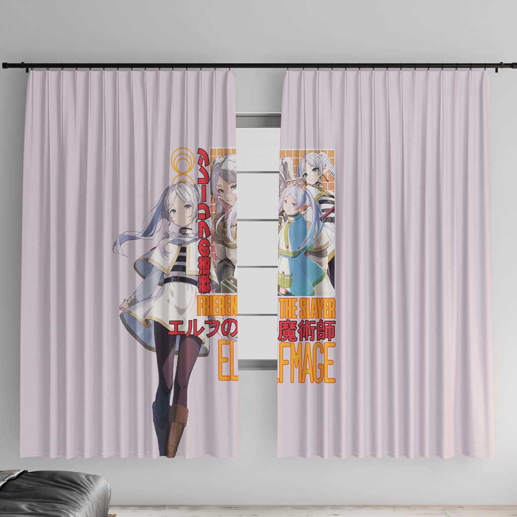 Frieren V2 Frieren Beyond Journey’s End Window Curtain Anime Style