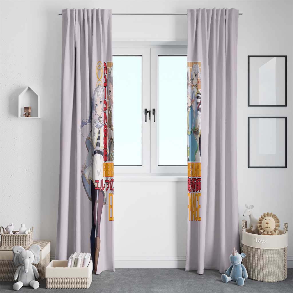 Frieren V2 Frieren Beyond Journey’s End Window Curtain Anime Style