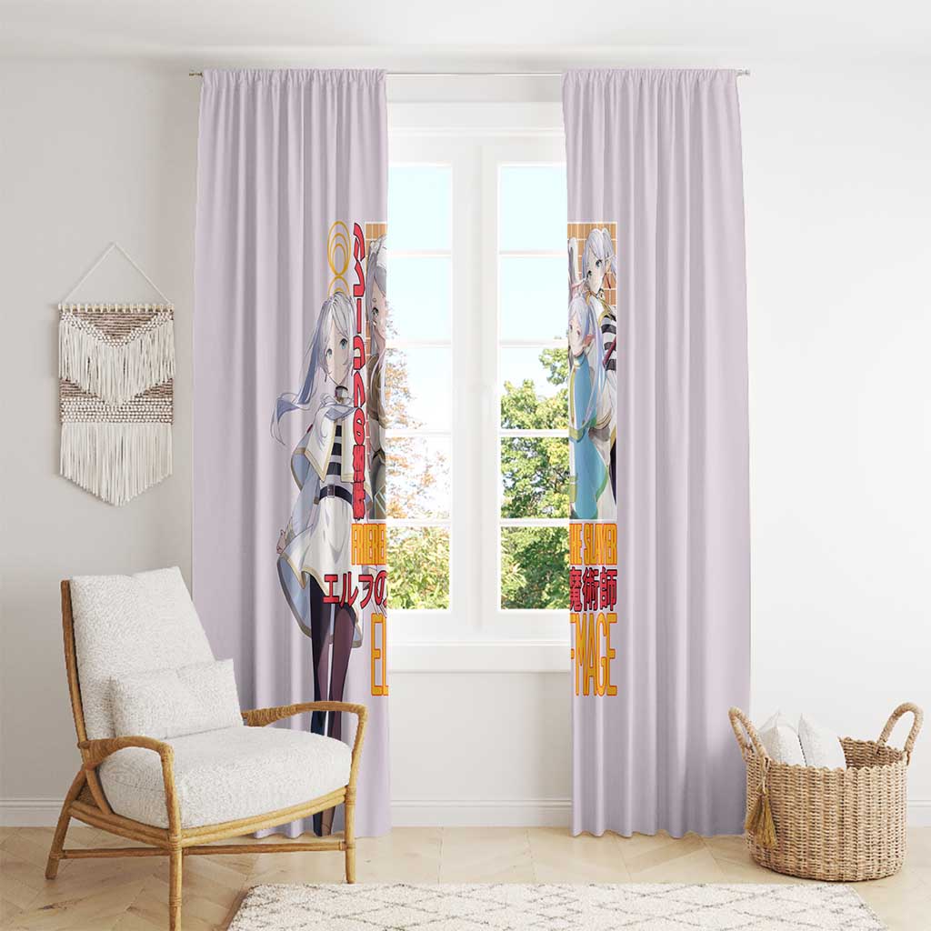 Frieren V2 Frieren Beyond Journey’s End Window Curtain Anime Style