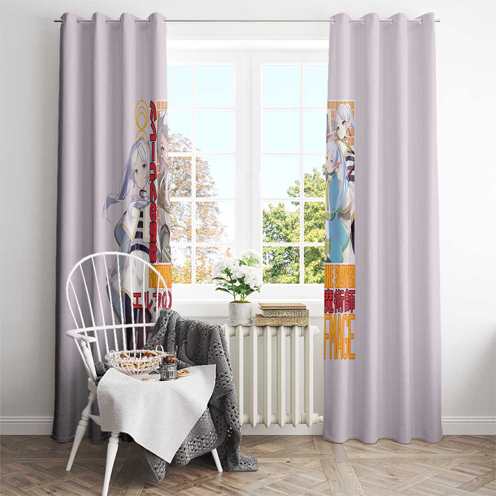 Frieren V2 Frieren Beyond Journey’s End Window Curtain Anime Style