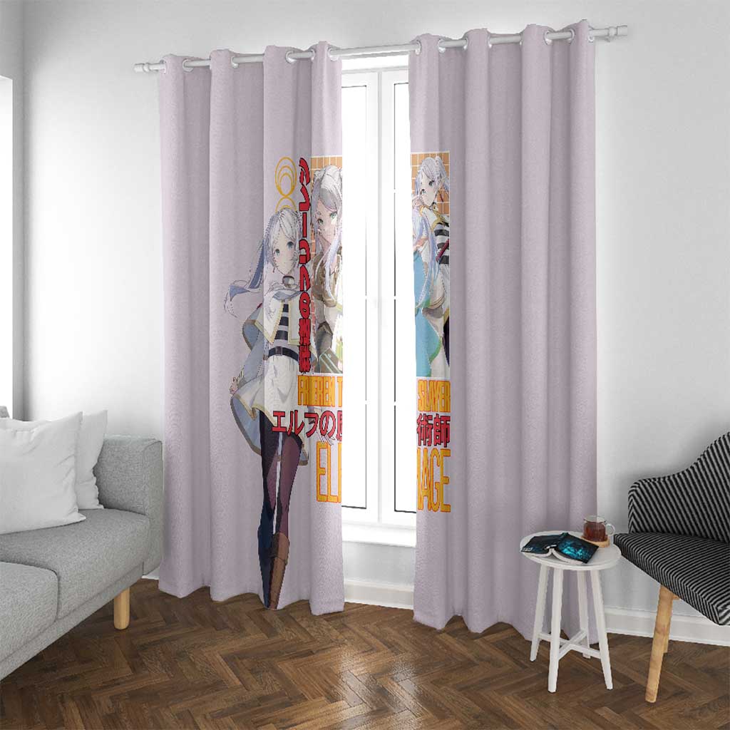 Frieren V2 Frieren Beyond Journey’s End Window Curtain Anime Style