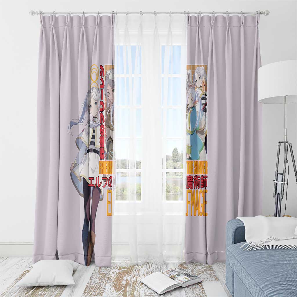 Frieren V2 Frieren Beyond Journey’s End Window Curtain Anime Style