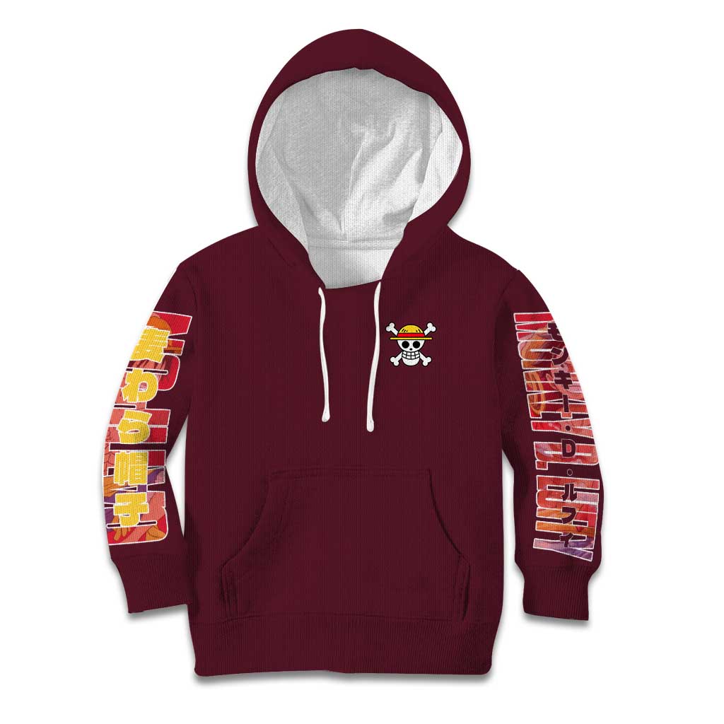 Monkey D. Luffy V3 One Piece Kid Hoodie Anime Style