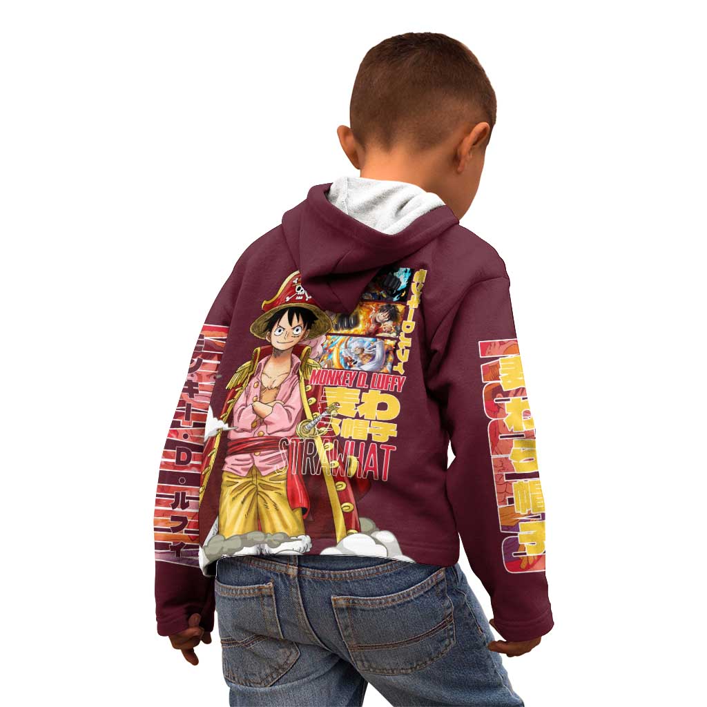 Monkey D. Luffy V3 One Piece Kid Hoodie Anime Style