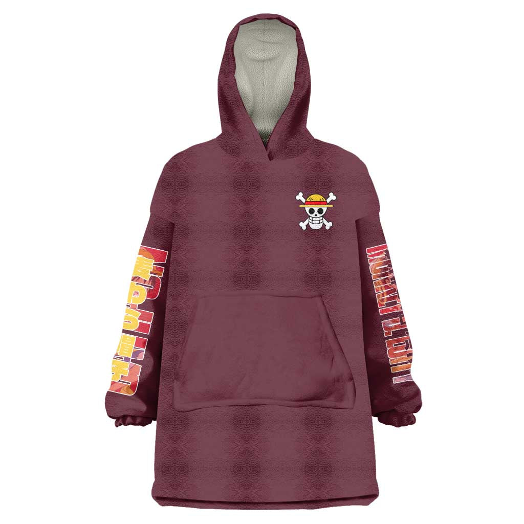 Monkey D. Luffy V3 One Piece Wearable Blanket Hoodie Anime Style