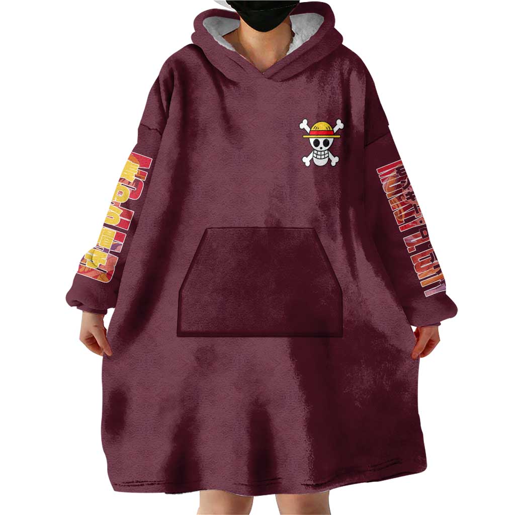 Monkey D. Luffy V3 One Piece Wearable Blanket Hoodie Anime Style