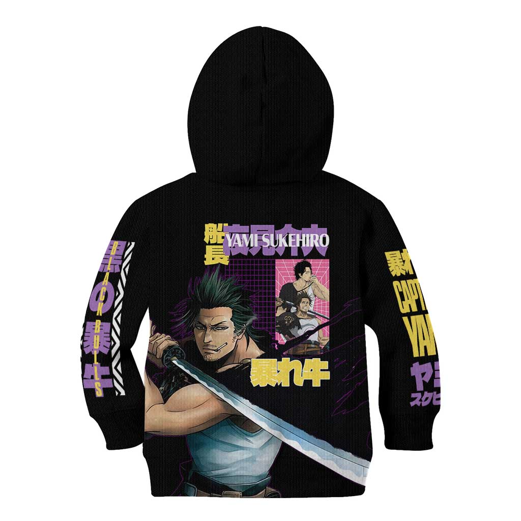 Yami Sukehiro V3 Black Clover Kid Hoodie Anime Style