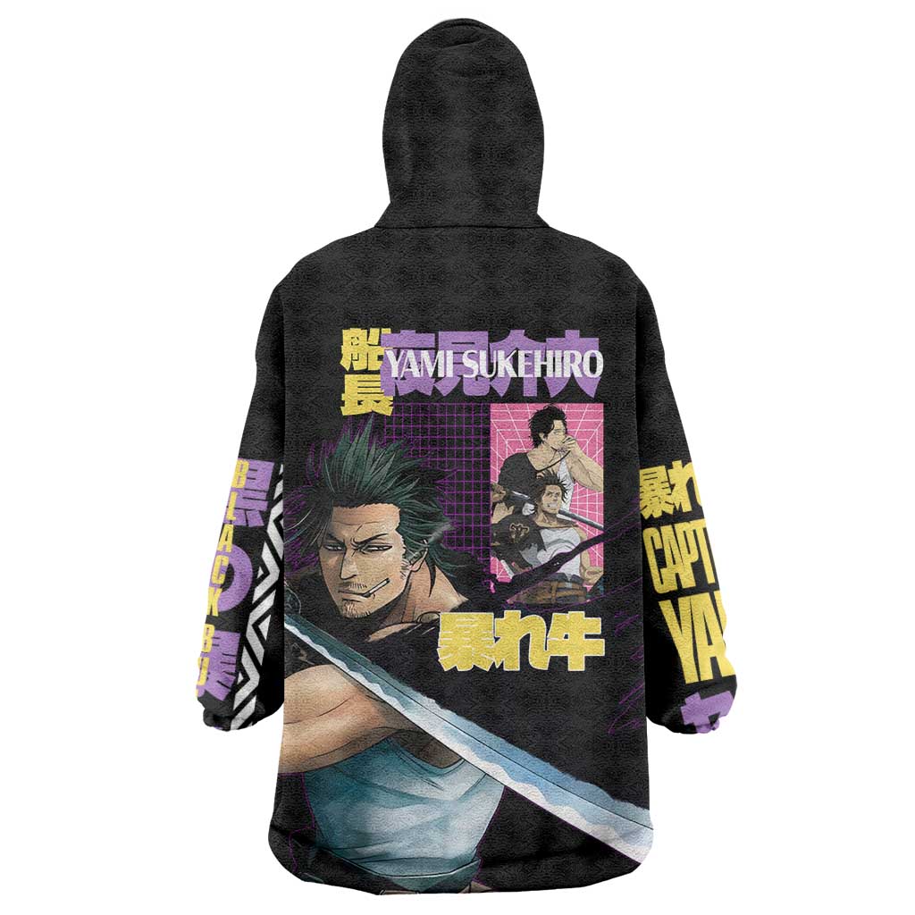 Yami Sukehiro V3 Black Clover Wearable Blanket Hoodie Anime Style