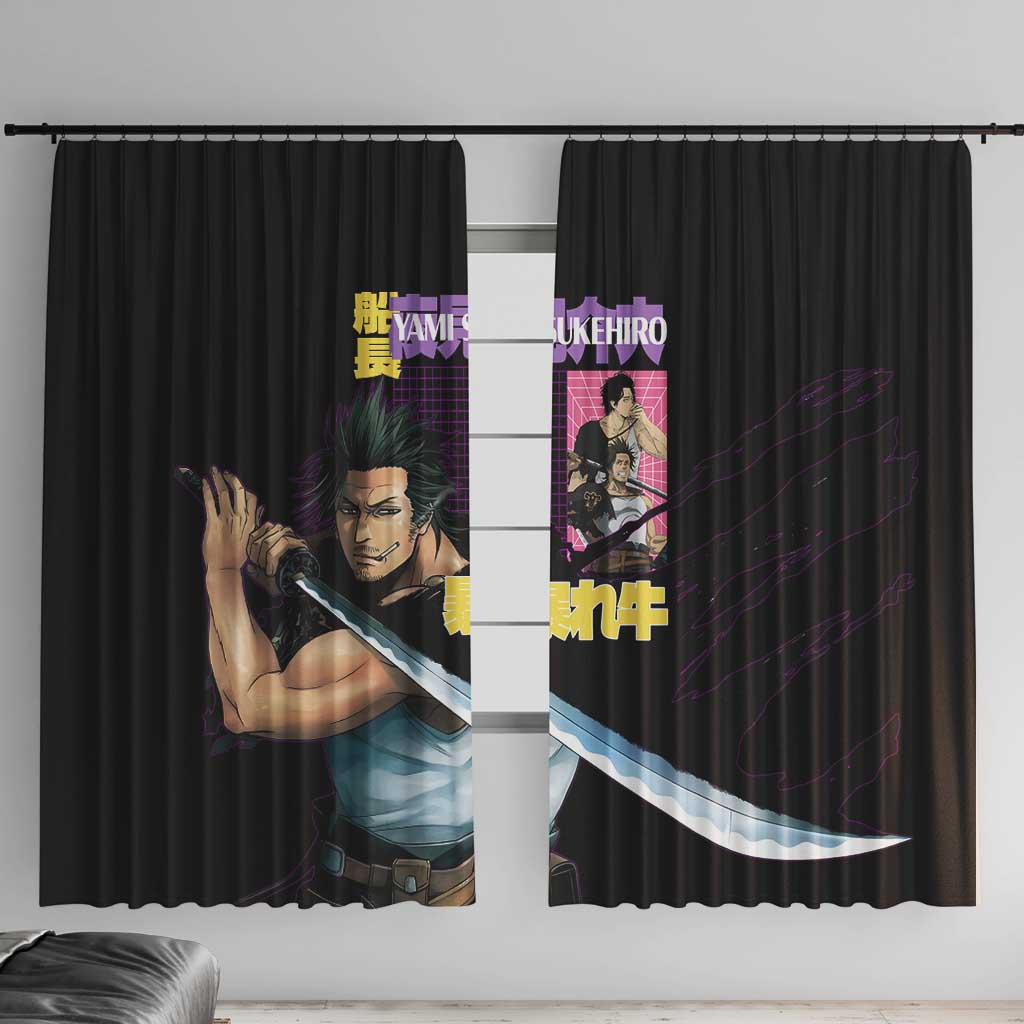Yami Sukehiro V3 Black Clover Window Curtain Anime Style