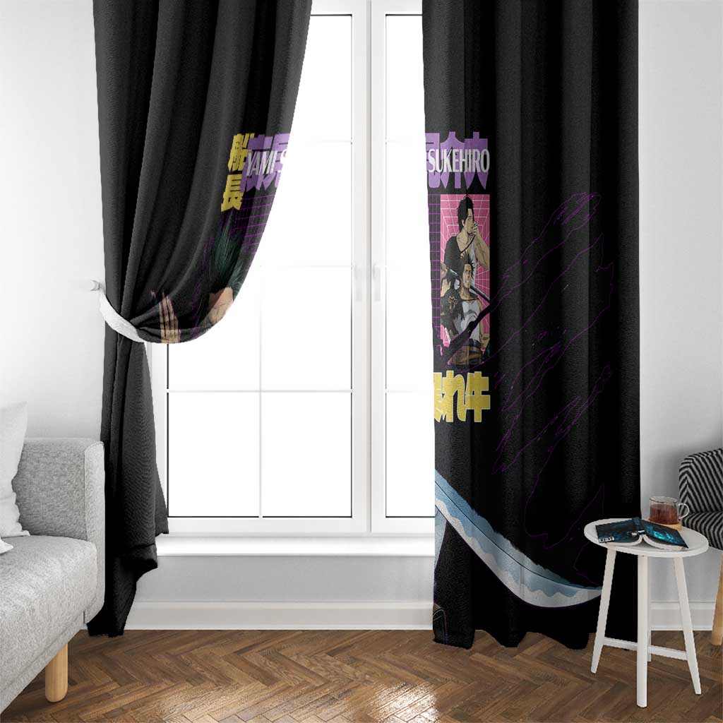 Yami Sukehiro V3 Black Clover Window Curtain Anime Style