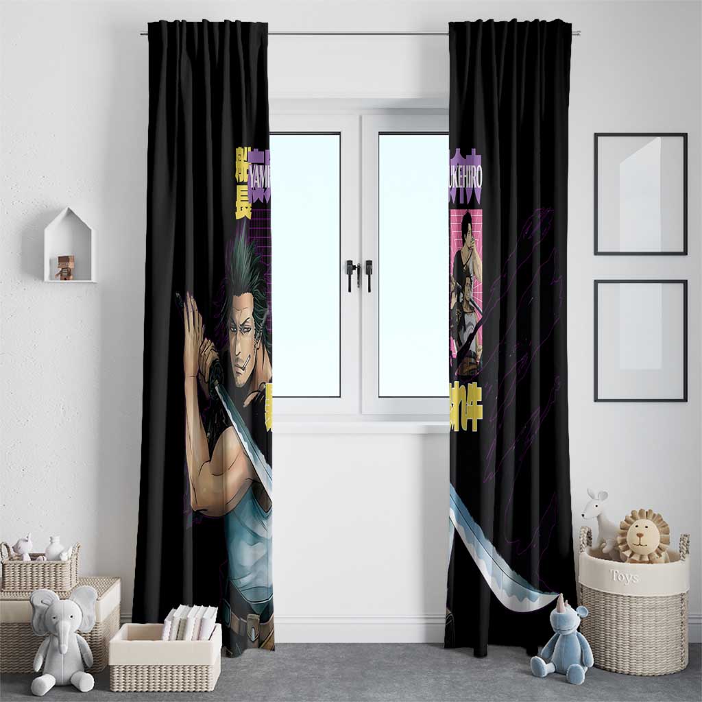 Yami Sukehiro V3 Black Clover Window Curtain Anime Style