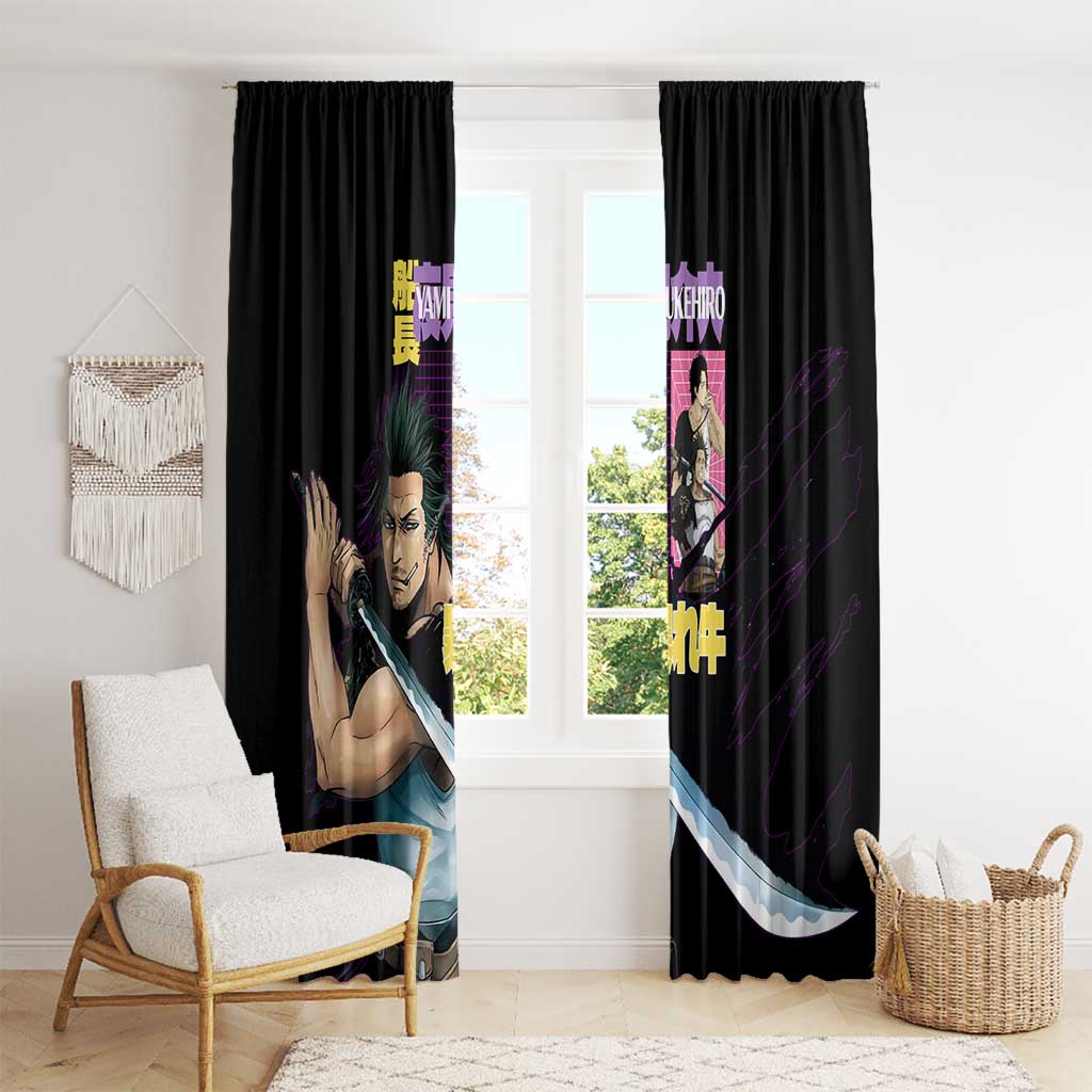 Yami Sukehiro V3 Black Clover Window Curtain Anime Style