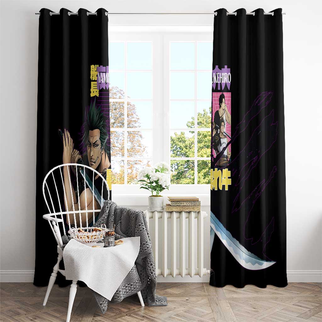 Yami Sukehiro V3 Black Clover Window Curtain Anime Style