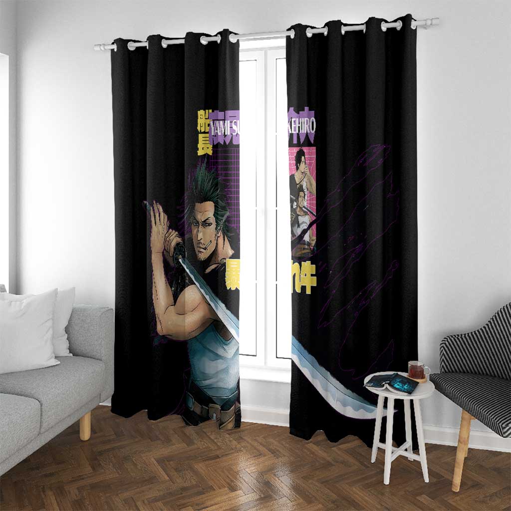 Yami Sukehiro V3 Black Clover Window Curtain Anime Style