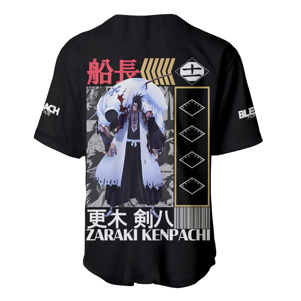 Zaraki Kenpachi TYBWA V2 Bleach Baseball Jersey Anime Style