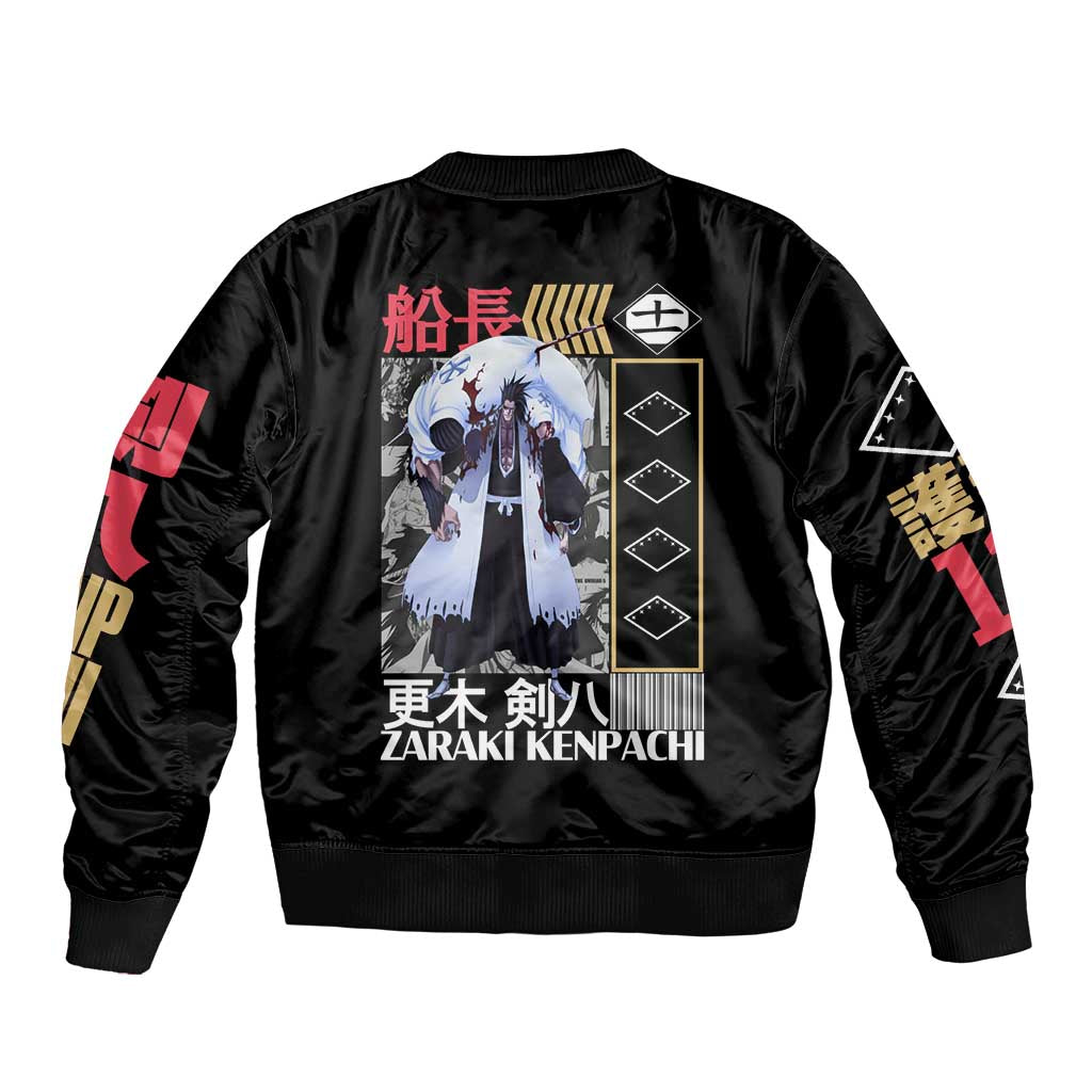 Zaraki Kenpachi TYBWA V2 Bleach Bomber Jacket Anime Style