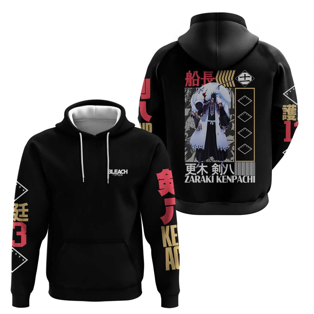 Zaraki Kenpachi TYBWA V2 Bleach Hoodie Anime Style