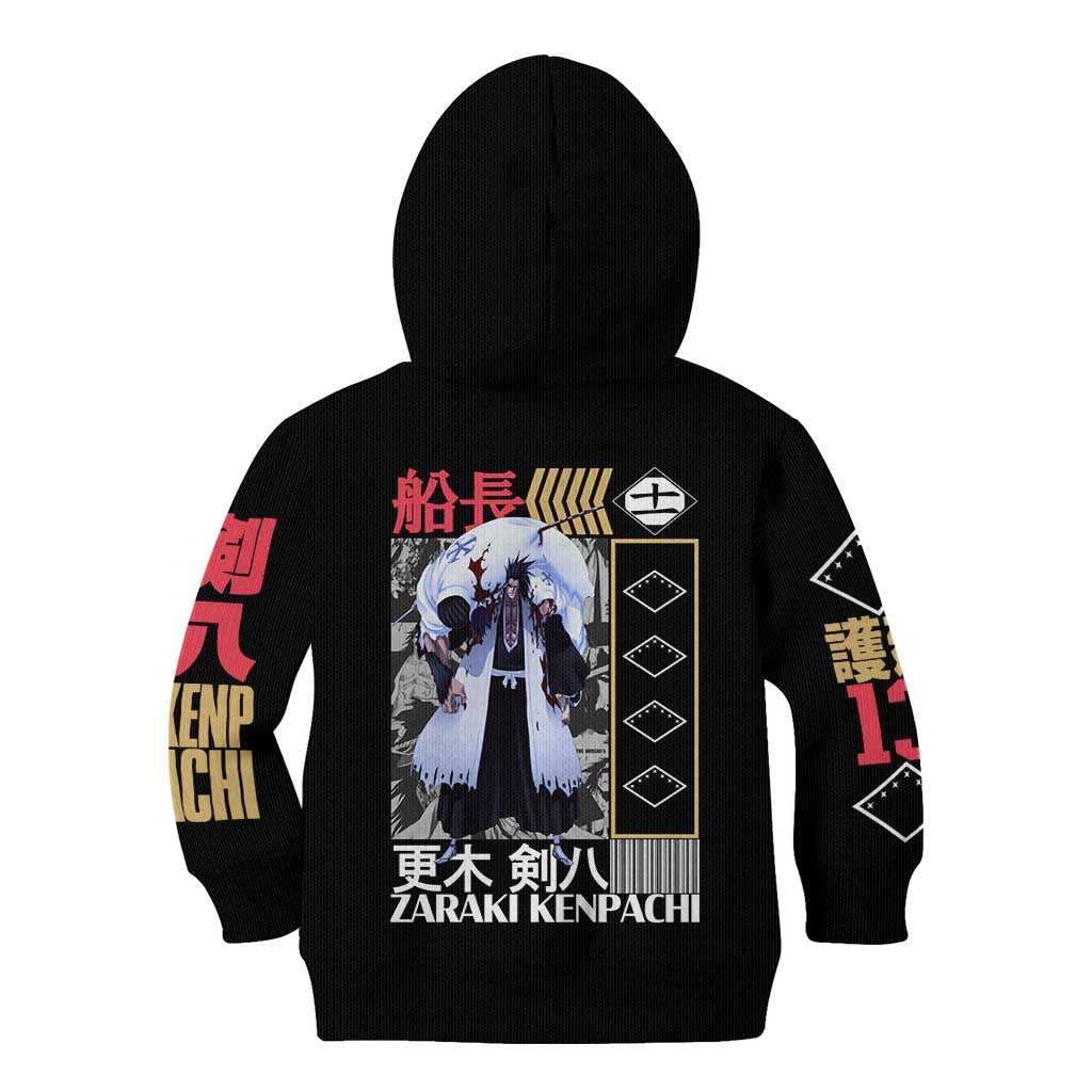 Zaraki Kenpachi TYBWA V2 Bleach Kid Hoodie Anime Style