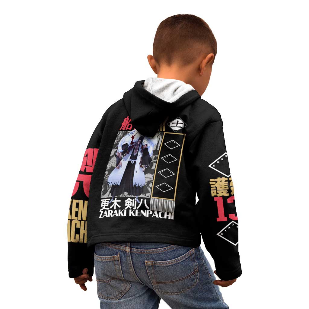 Zaraki Kenpachi TYBWA V2 Bleach Kid Hoodie Anime Style