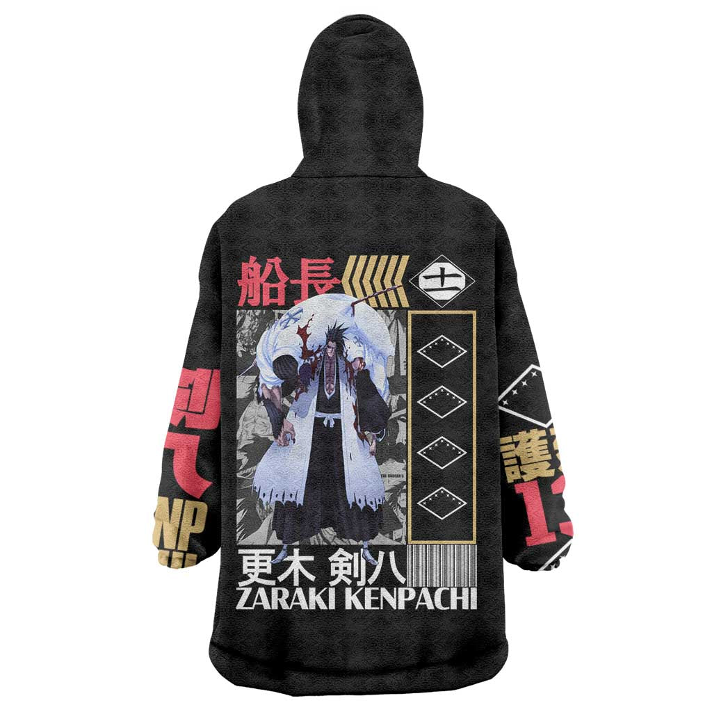 Zaraki Kenpachi TYBWA V2 Bleach Wearable Blanket Hoodie Anime Style