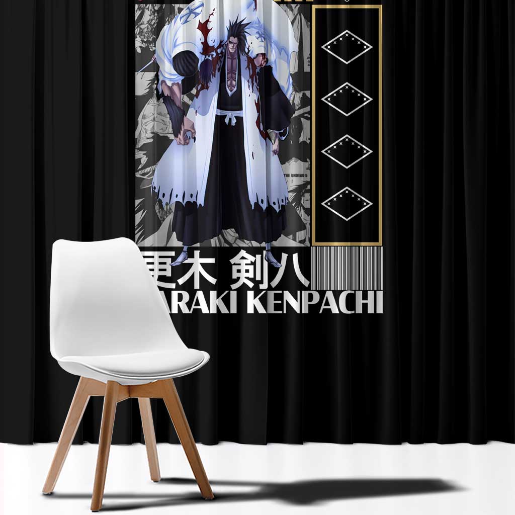 Zaraki Kenpachi TYBWA V2 Bleach Window Curtain Anime Style
