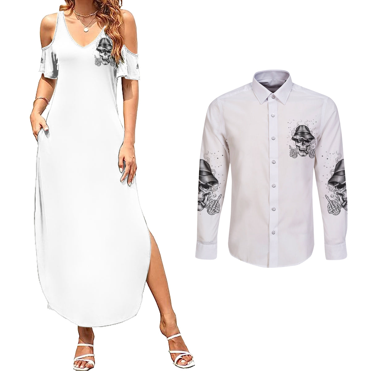 dont-like-my-attitude-couples-matching-summer-maxi-dress-and-long-sleeve-button-shirt