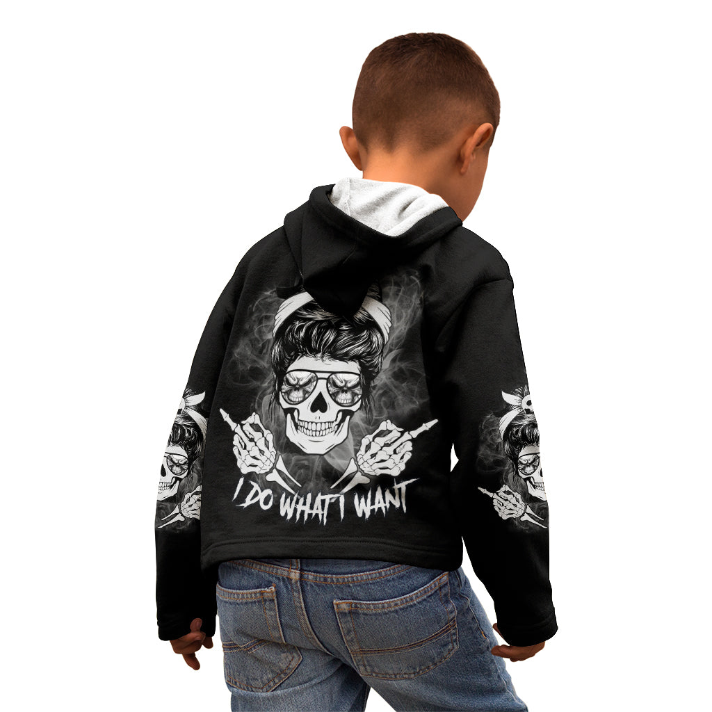 i-do-what-i-want-skull-black-and-white-kid-hoodie