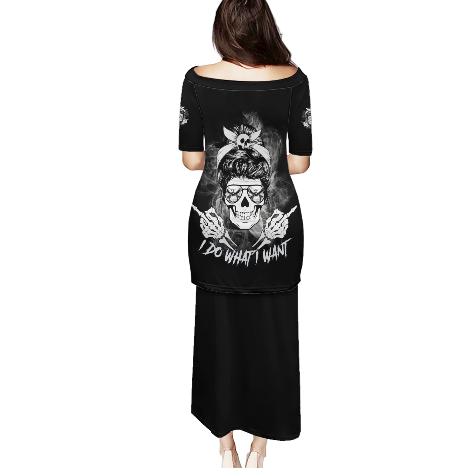 i-do-what-i-want-skull-black-and-white-puletasi