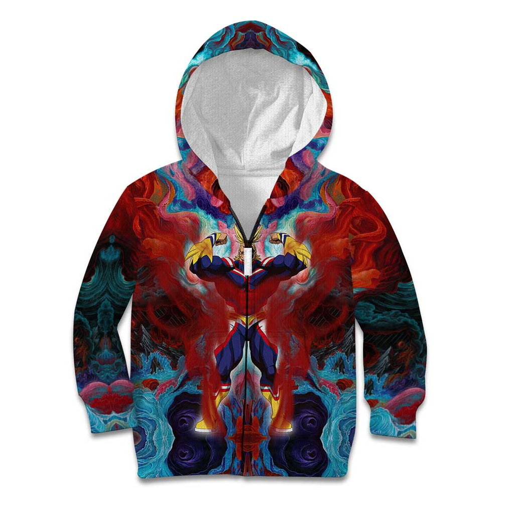 Atmospheric Blast All Might My Hero Academia Kid Hoodie Anime Mix Abstracs Trippy Style