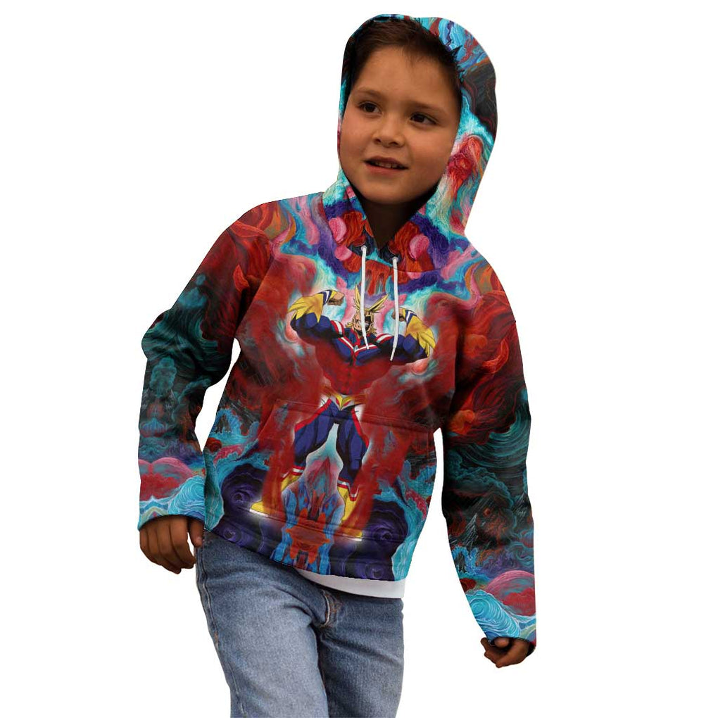 Atmospheric Blast All Might My Hero Academia Kid Hoodie Anime Mix Abstracs Trippy Style