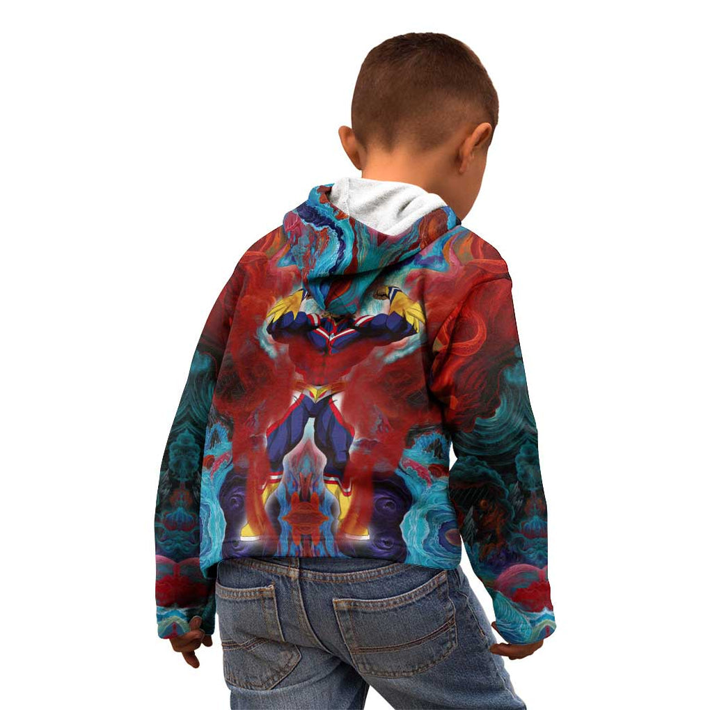 Atmospheric Blast All Might My Hero Academia Kid Hoodie Anime Mix Abstracs Trippy Style