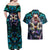 Trippy Josuke Shining Diamond Jojo’s Bizarre Adventure Couples Matching Off Shoulder Maxi Dress and Hawaiian Shirt Anime Mix Abstracs Style