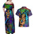 Trippy Jolyne Cujoh Stone Ocean Jojo’s Bizarre Adventure Couples Matching Off Shoulder Maxi Dress and Hawaiian Shirt Anime Mix Abstracs Style