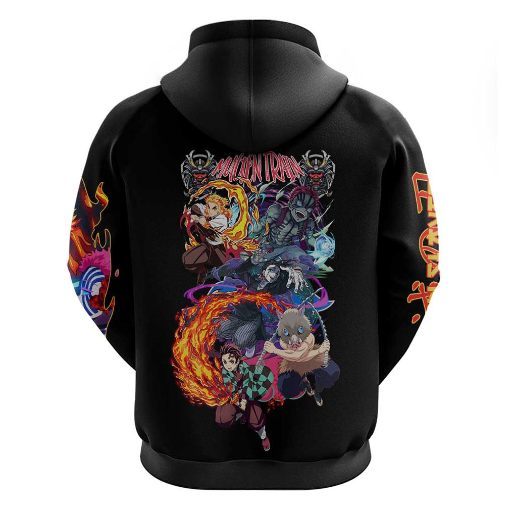 Mugen Train Arc Demon Slayer Hoodie Anime Style