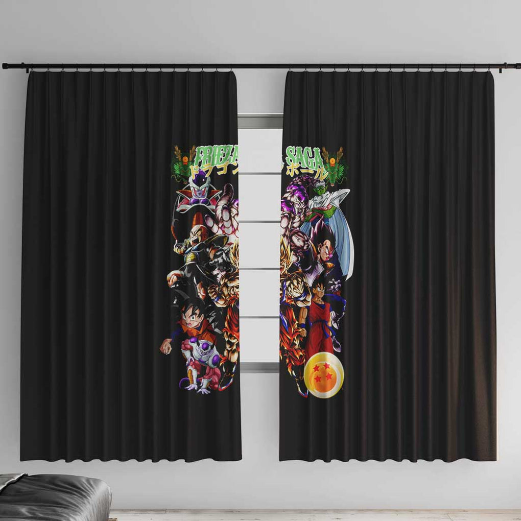 Frieza Saga Dragon Ball Z Window Curtain Anime Style