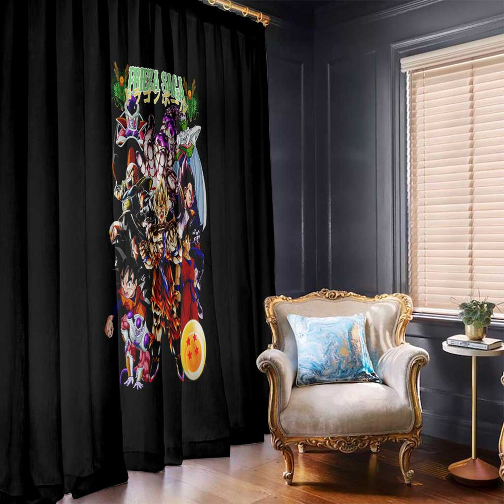 Frieza Saga Dragon Ball Z Window Curtain Anime Style