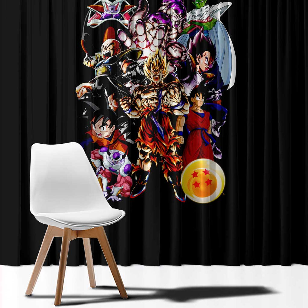 Frieza Saga Dragon Ball Z Window Curtain Anime Style