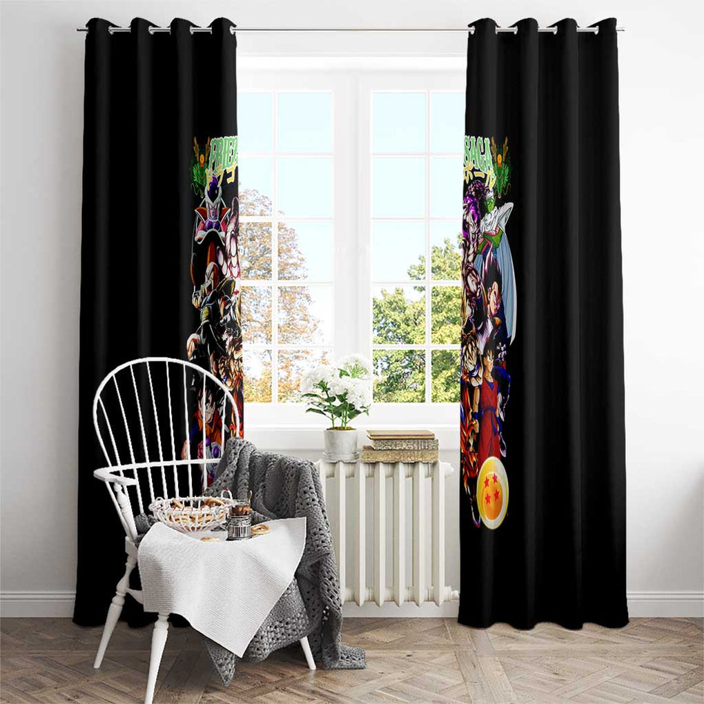 Frieza Saga Dragon Ball Z Window Curtain Anime Style
