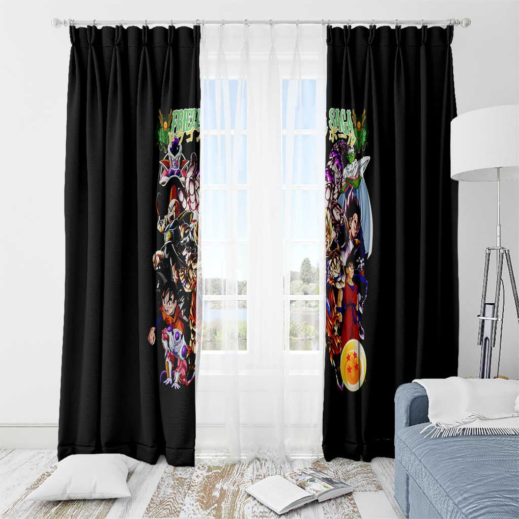 Frieza Saga Dragon Ball Z Window Curtain Anime Style