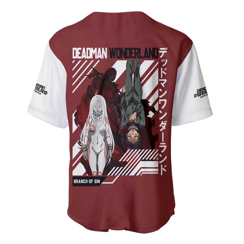 Deadman Wonderland Baseball Jersey Anime Style